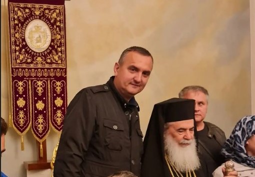 DALIBOR PAVLOVIĆ U JERUSALIMU, sa patrijarhom Teofilom trećim (FOTO)