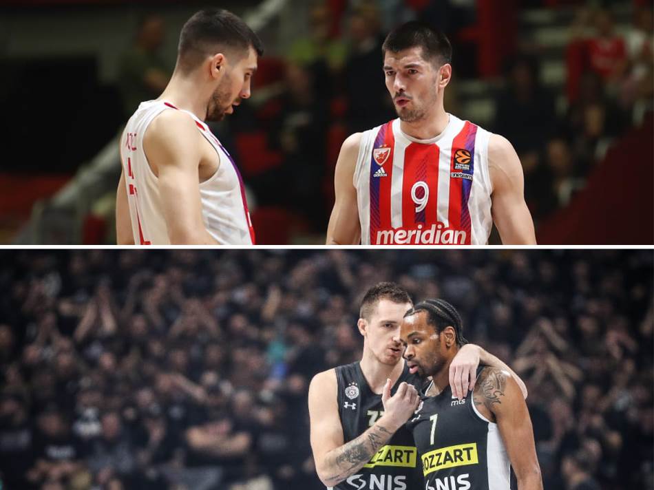 Partizan i Zvezda u klinču – sad se lomi! Crno-bijeli na paklenim gostovanjima, a Ivanovićev tim vreba prvo mjesto!