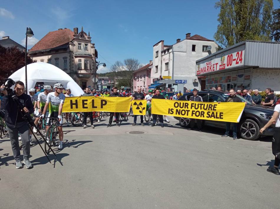 “UNA JE ŽIVOT, STOP NUKLEARNOM OTPADU”: Snažna poruka sa starta posljednje etape trke “Beograd – Banjaluka”