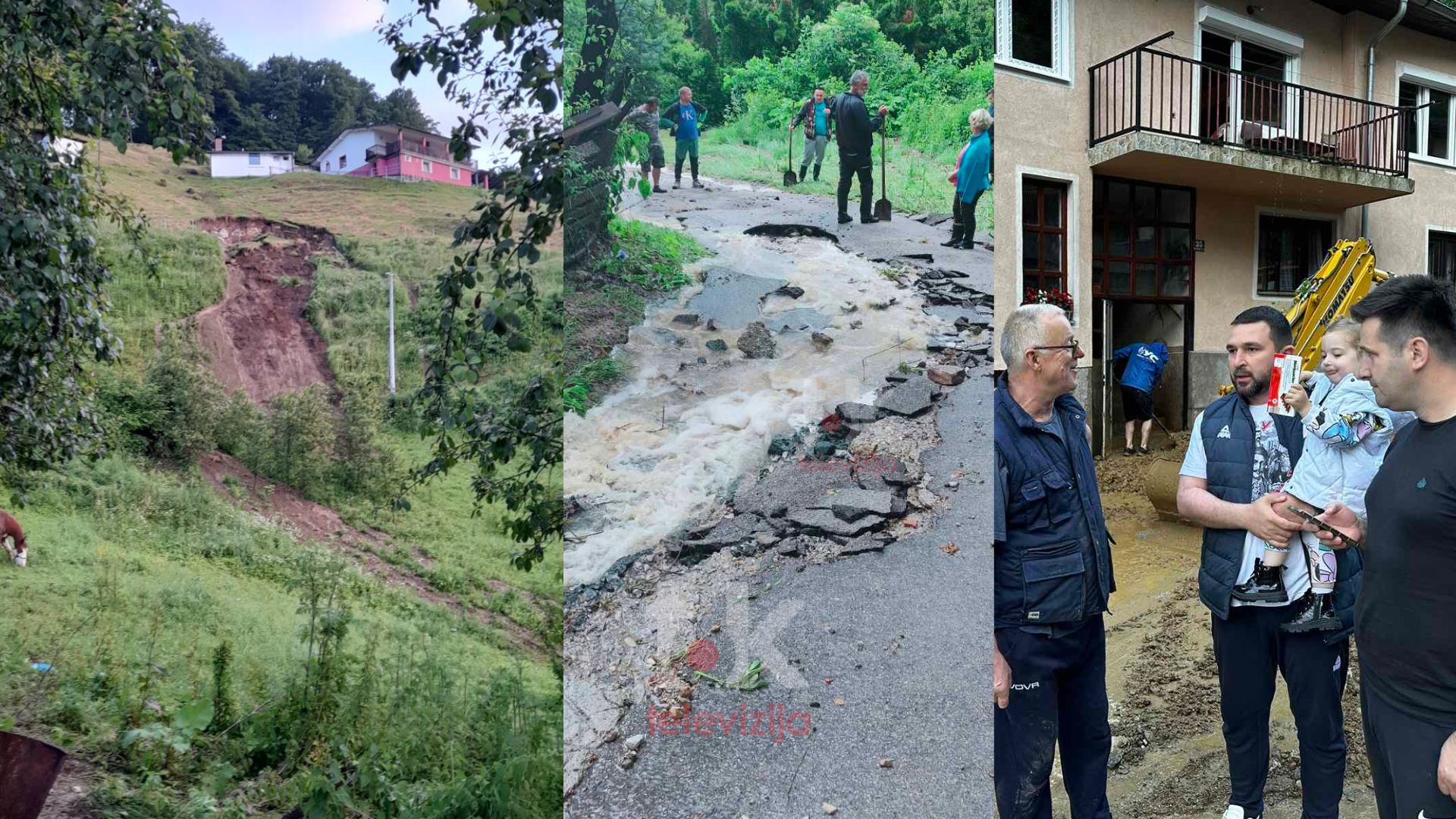 KLIZIŠTA I UNIŠTENI PUTEVI Obilna kiša izazvala havariju u Banjaluci, Pećanac traži vanrednu sjednicu Komisije za komunalne poslove (FOTO)