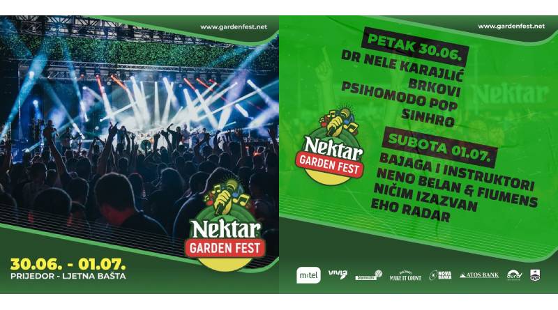 Večeras počinje treći “Nektar Garden Fest”