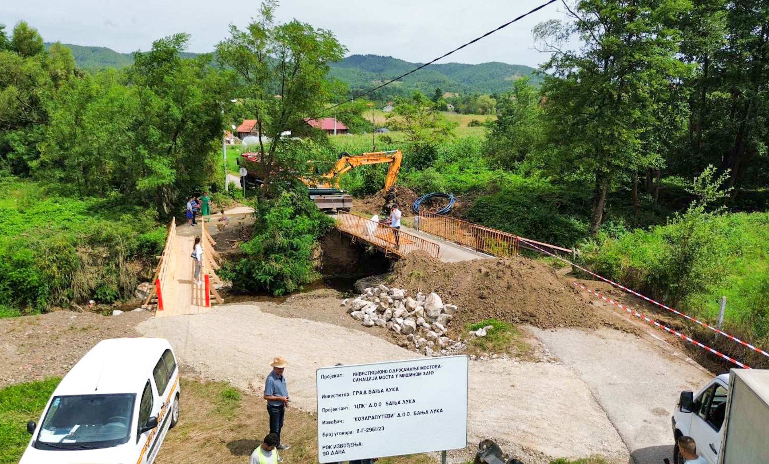 Bolji uslovi za mještane: U toku izgradnja mosta u Mišinom Hanu, slijedi i modernizacija pružnog prelaza