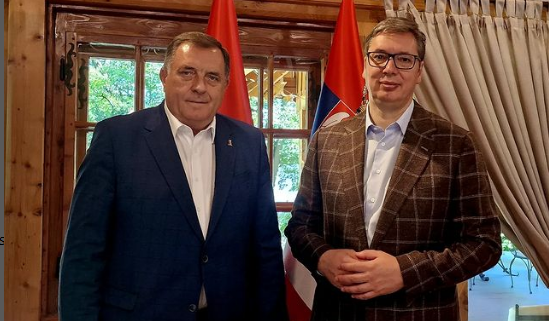 Sastali se Dodik i Vučić u Beogradu: Dogovoren skup svih državnih organa Srbije i Srpske (FOTO)