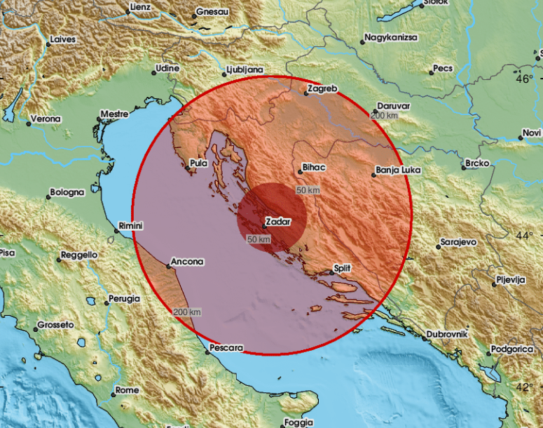 “Dobro je zatreslo, kao bomba” Jak zemljotres pogodio područje Zadra u Hrvatskoj (FOTO)