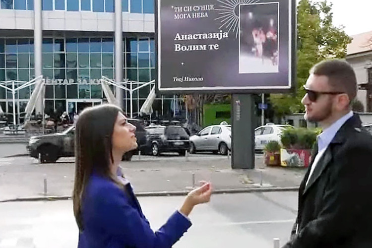 Banjalučanin bilbordima pokušava da nastavi vezu sa djevojkom iz Bijeljine VIDEO