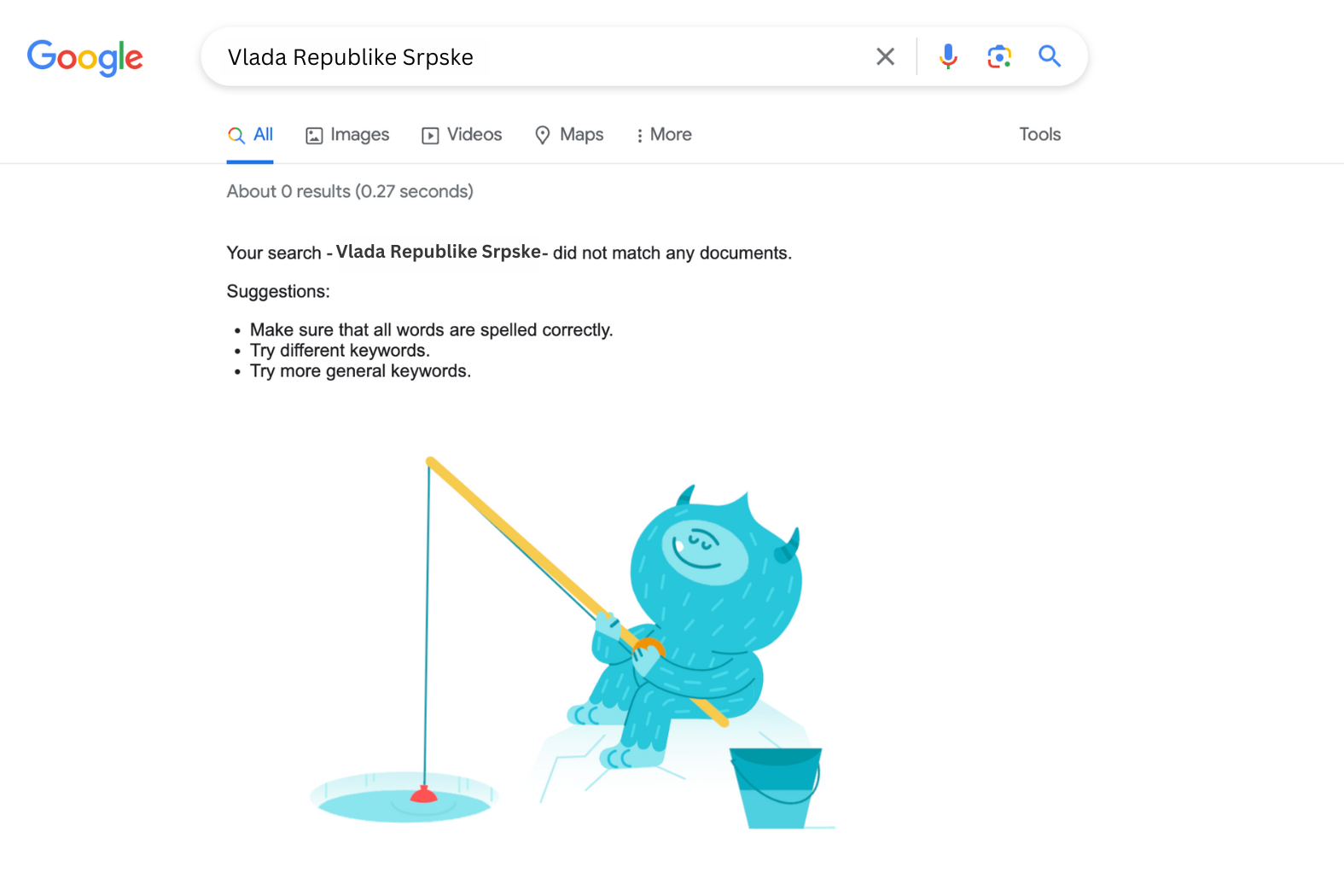 Google izbrisao sajtove institucija Srpske