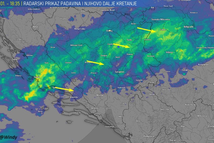 Kakvo nas vrijeme očekuje narednih dana