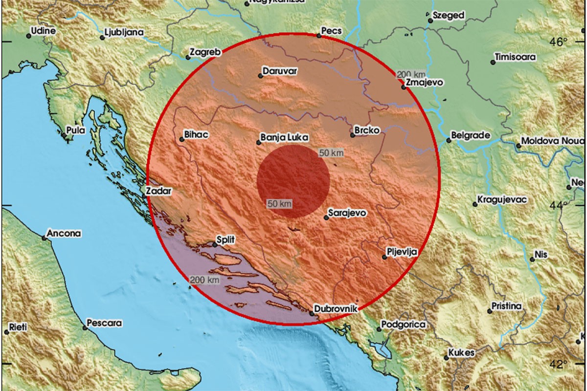 Novi zemljotres: Ponovo se treslo u banjalučkoj regiji