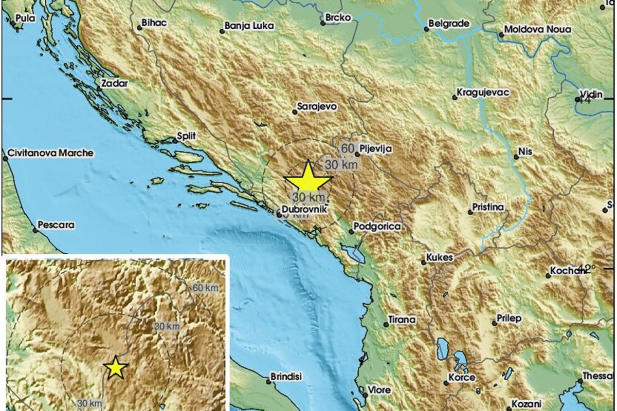 Ne smiruje se tlo u Hercegovini: Zemljotres kod Bileće