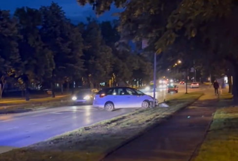 Saobraćajka u Boriku, automobilom se zabio u stub ulične rasvjete