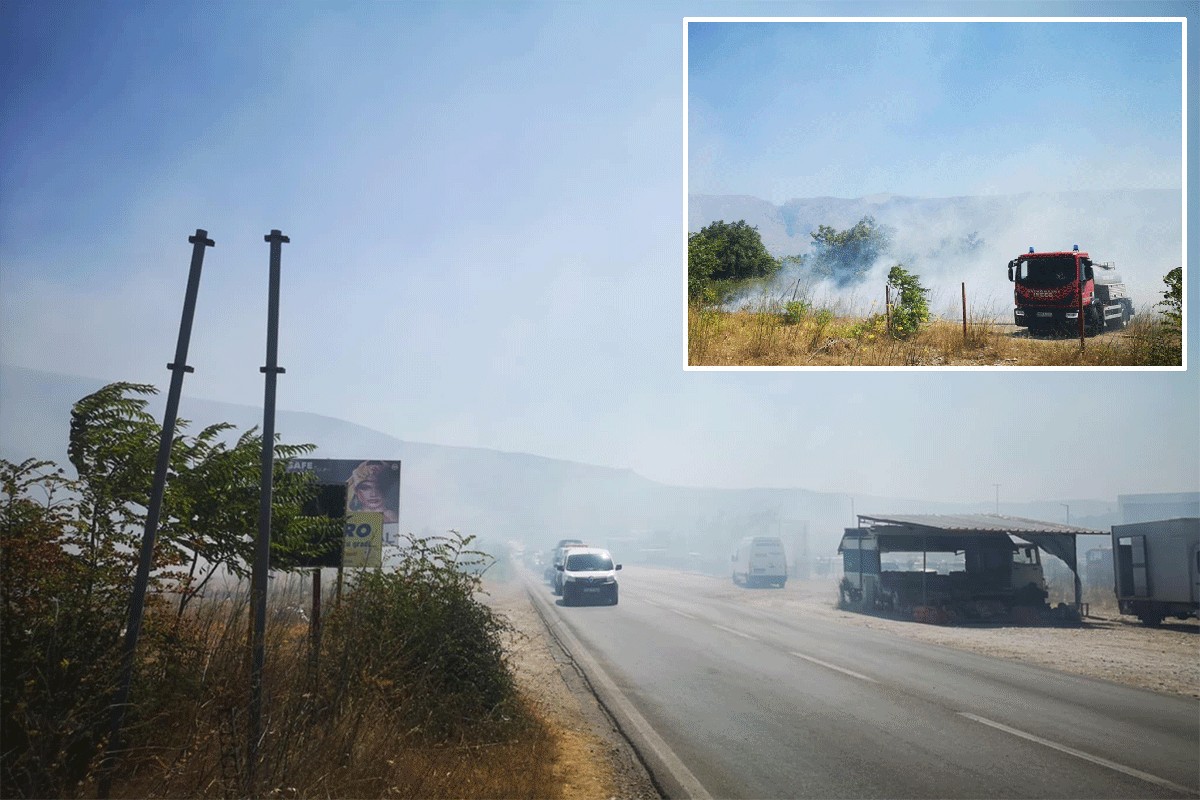 Veliki požar u Mostaru: Ugroženi brojni objekti, radnici firmi pomažu vatrogascima (FOTO)