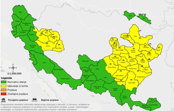 Važno upozorenje: Od sutra moguće poplave zbog jakih padavina