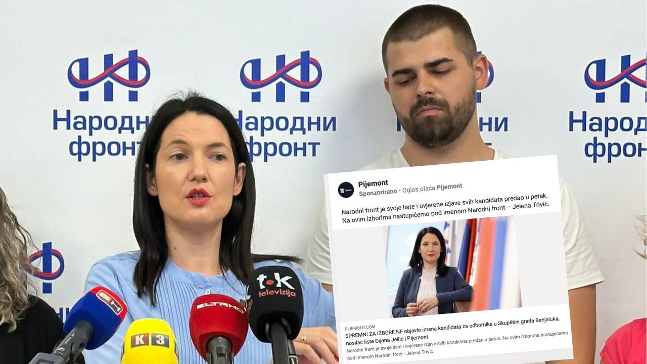 JELENA TRIVIĆ preko ALEKSE BOBARA obavlja ilegalnu djelatnost! Vrši plaćeno političko oglašavanje preko ilegalnog medija za koje ne plaća poreze!