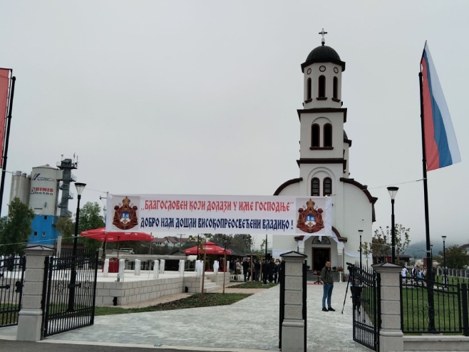 U banjalučkom naselju Derviši osveštanje Hrama Rođenja Presvete Bogorodice, prisustvuje predsjednik Srpske