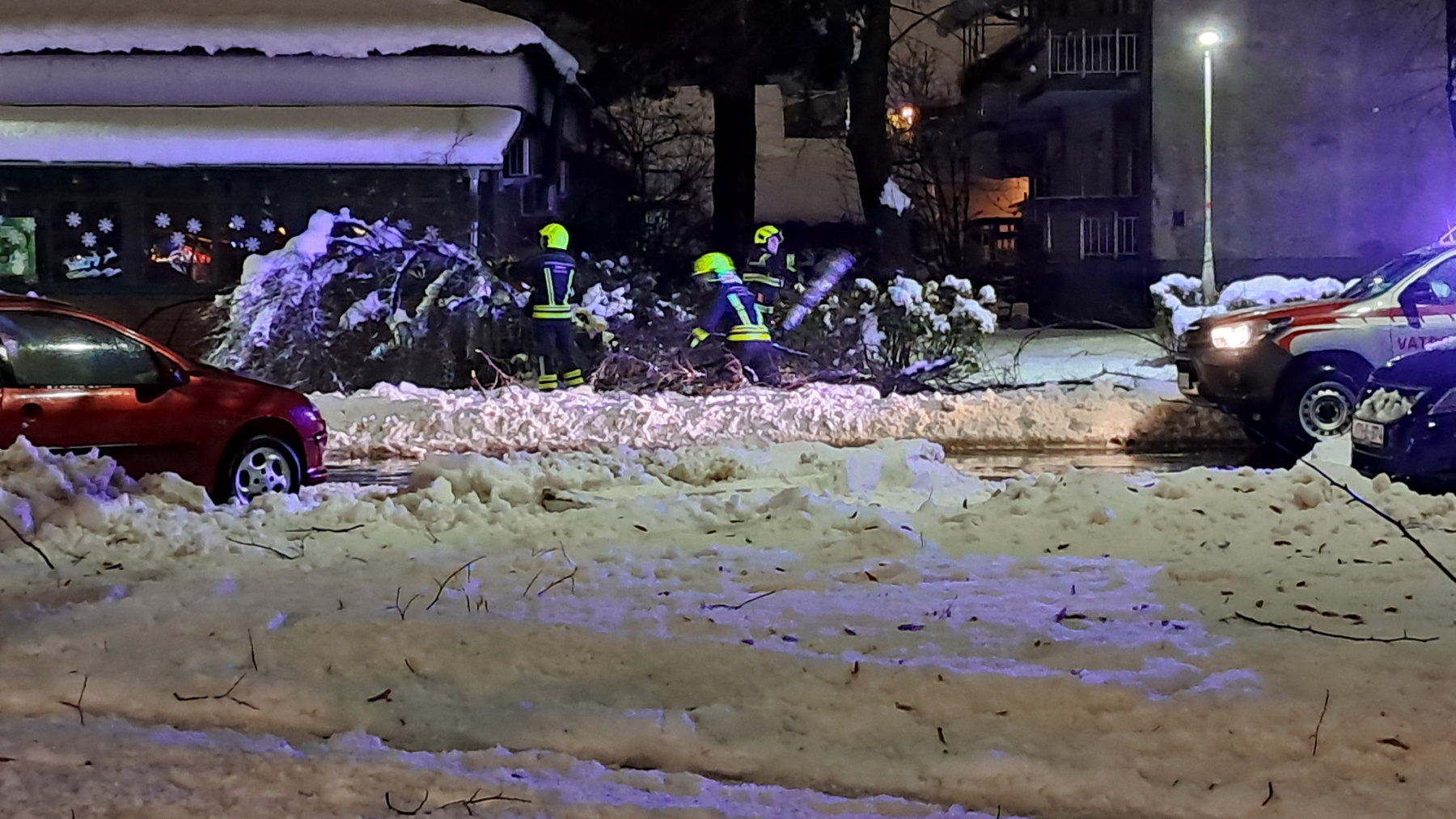 BANJALUČKI VATROGASCI vrijedno rade: Otklonjena popadala stabla