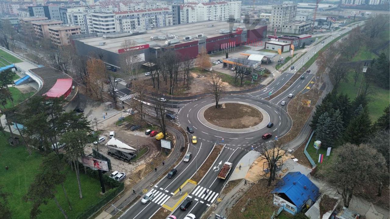 Kružna raskrsnica kod Kampusa poprimila svoj puni izgled