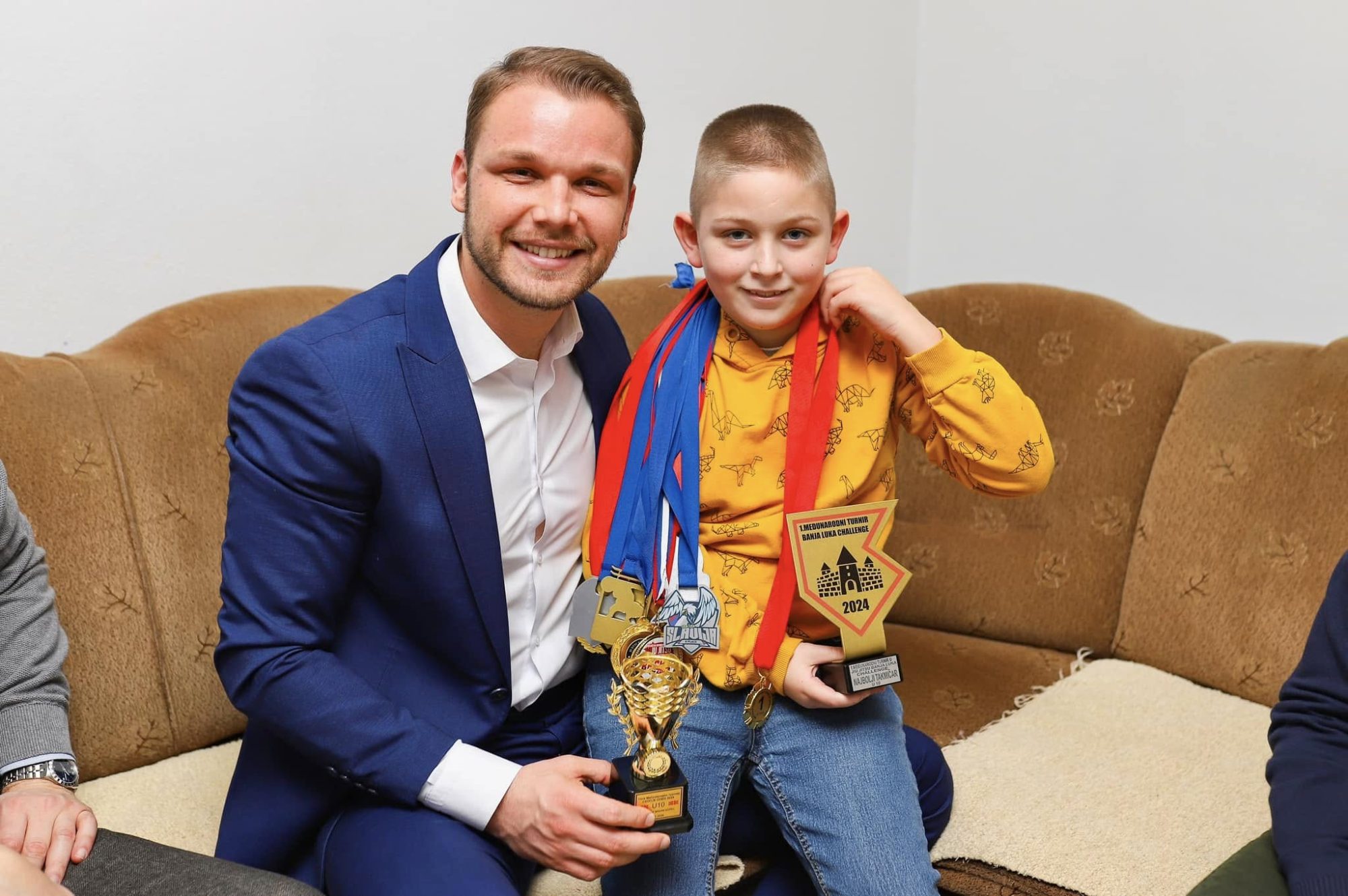 Stanivuković posjetio devetogodišnjeg šampiona: Lazar je ponos Banjaluke!