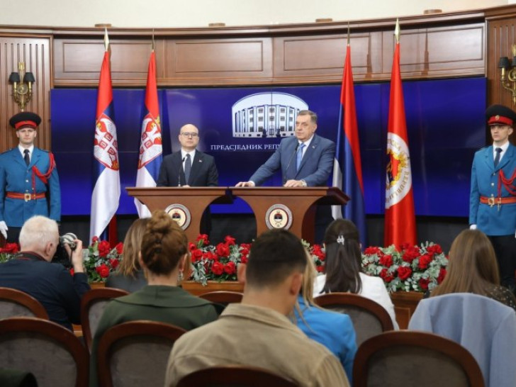 Dodik nakon sastanka sa Vučevićem: Bez Srbije ne bi ni Srpska uspjela