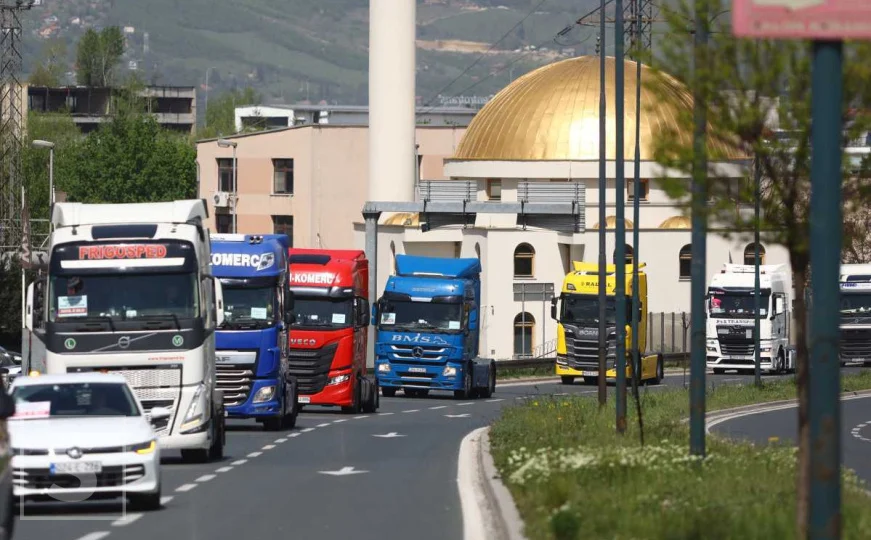 Protestna vožnja prevoznika iz BiH, učestvovala 543 kamiona