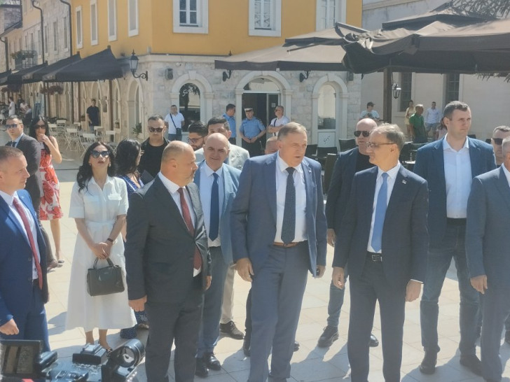 Dodik i Macut stigli u Višegrad