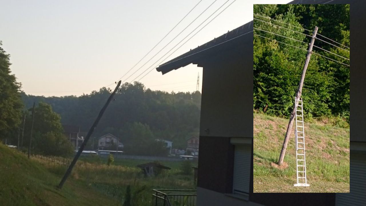 STRUJA NA KROVU, NADLEŽNI NIGDJE: Čovjek sam podbočio banderu da mu se kuća ne zapali! ELEKTRO SE NE JAVLJA NA TELEFON