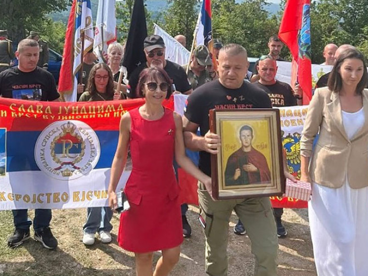 Ikona novomučenika Jevgenija u Hramu Svetog Nikolaja u Javoranima