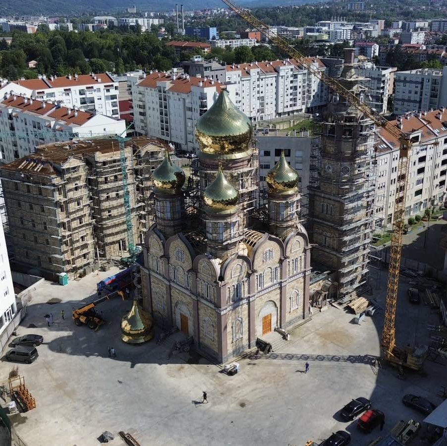 Prva liturgija u Hramu Preobraženja Gospodnjeg u Banjaluci