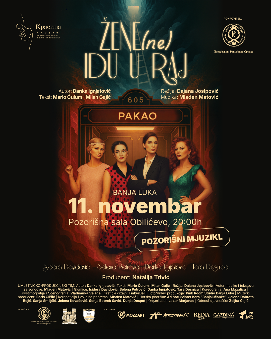 Premijera pozorišnog mjuzikla “Žene (ne) idu u raj”