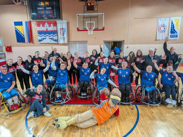 Košarka u kolicima BiH: Vrbas slavio uz podršku rukometašica