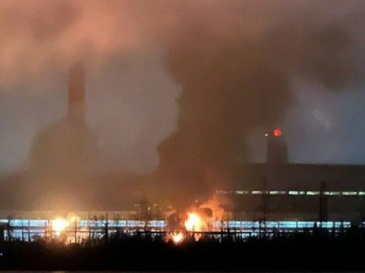 Požar na elektrani u Moskvi