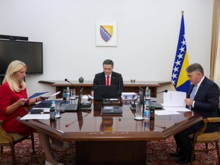 Sjednica Predsjedništva BiH zakazana za ponedjeljak