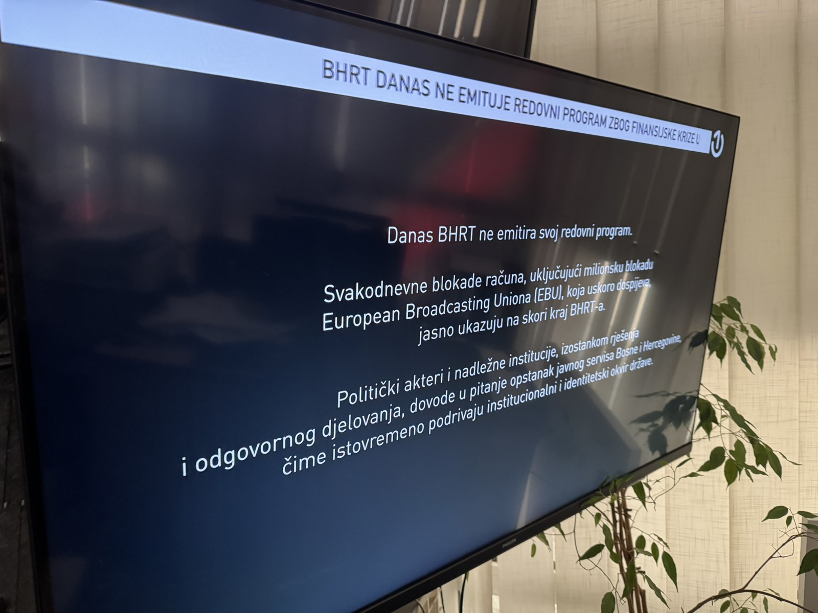 BHRT privremeno prekinuo program, nalaze se pred kolapsom: Za dva dana ističe rok EBU-a, slijedi blokada računa