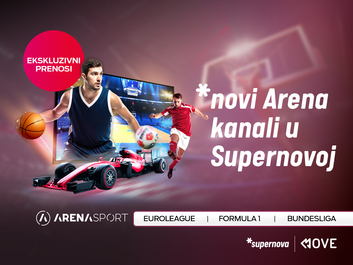 Novi Arena kanali u Supernovoj: Gledajte Evroligu i Bundesligu