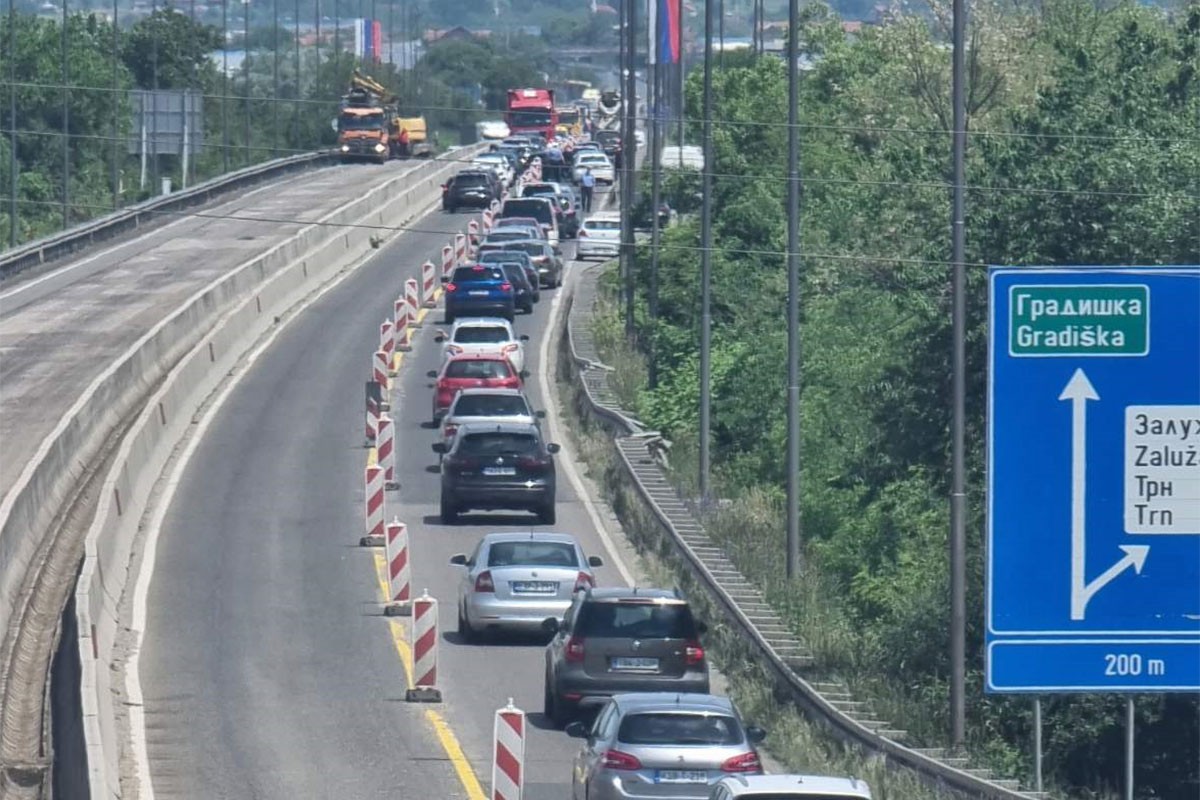 Udes izazvao kolaps na brzoj cesti Banjaluka – Klašnice