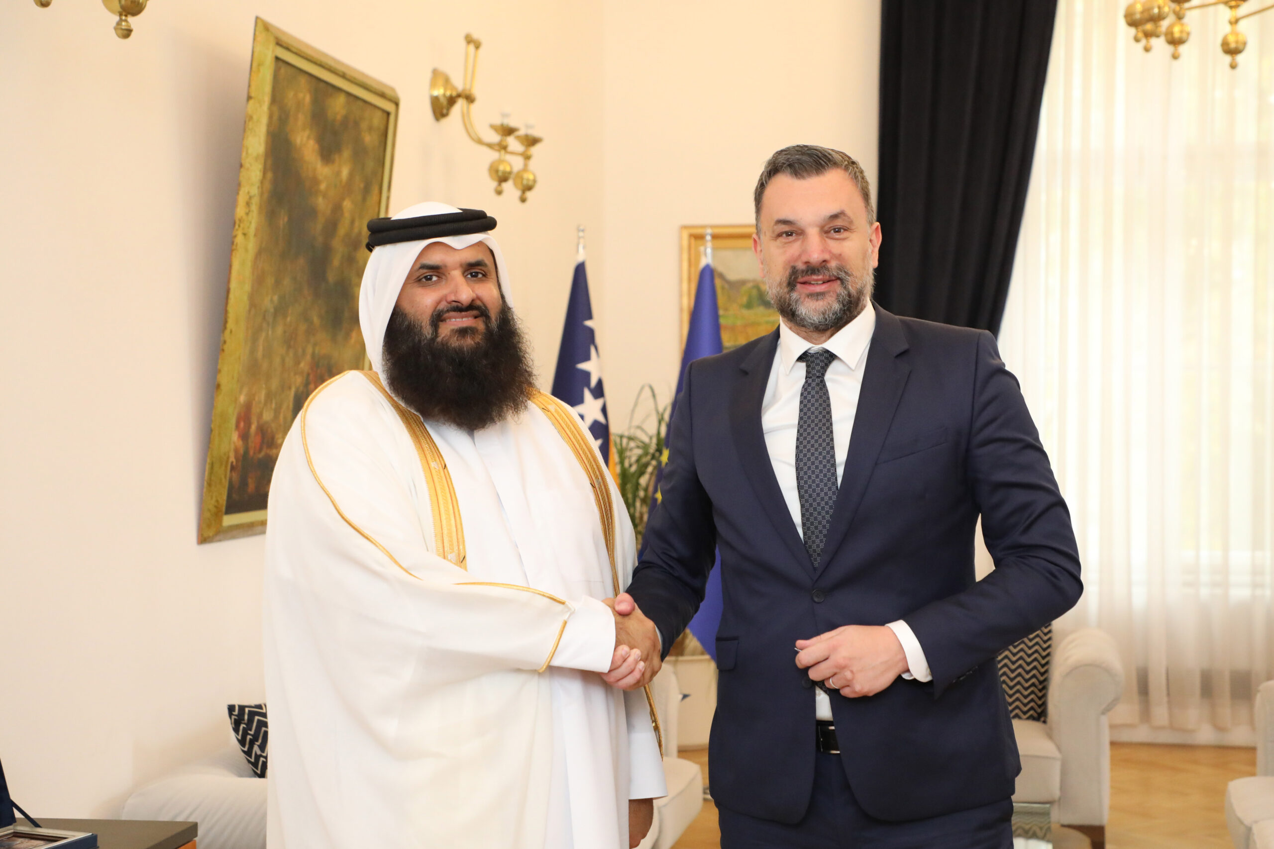 Ambasador Katara čestitao Konakoviću historijski uspjeh reprezentacije BiH