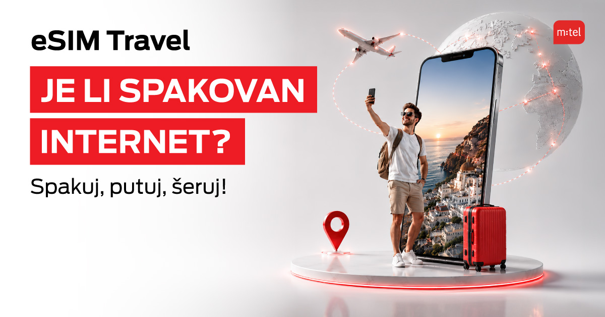 Sezona putovanja počinje: m:tel vam predstavlja eSIM Travel