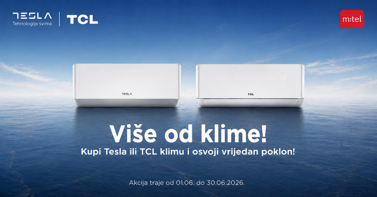 Rashladite dom i obradujte se vrijednim poklonom uz Tesla i TCL klime iz m:tel ponude