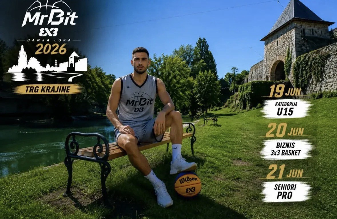 Počinje “MrBit 3X3 Banja Luka 2026”: Trodnevni spektakl basketa na Trgu Krajine!