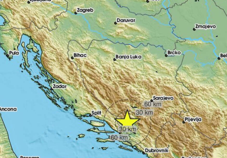 JAK ZEMLJOTRES POGODIO BiH Treslo se tlo u Hercegovini