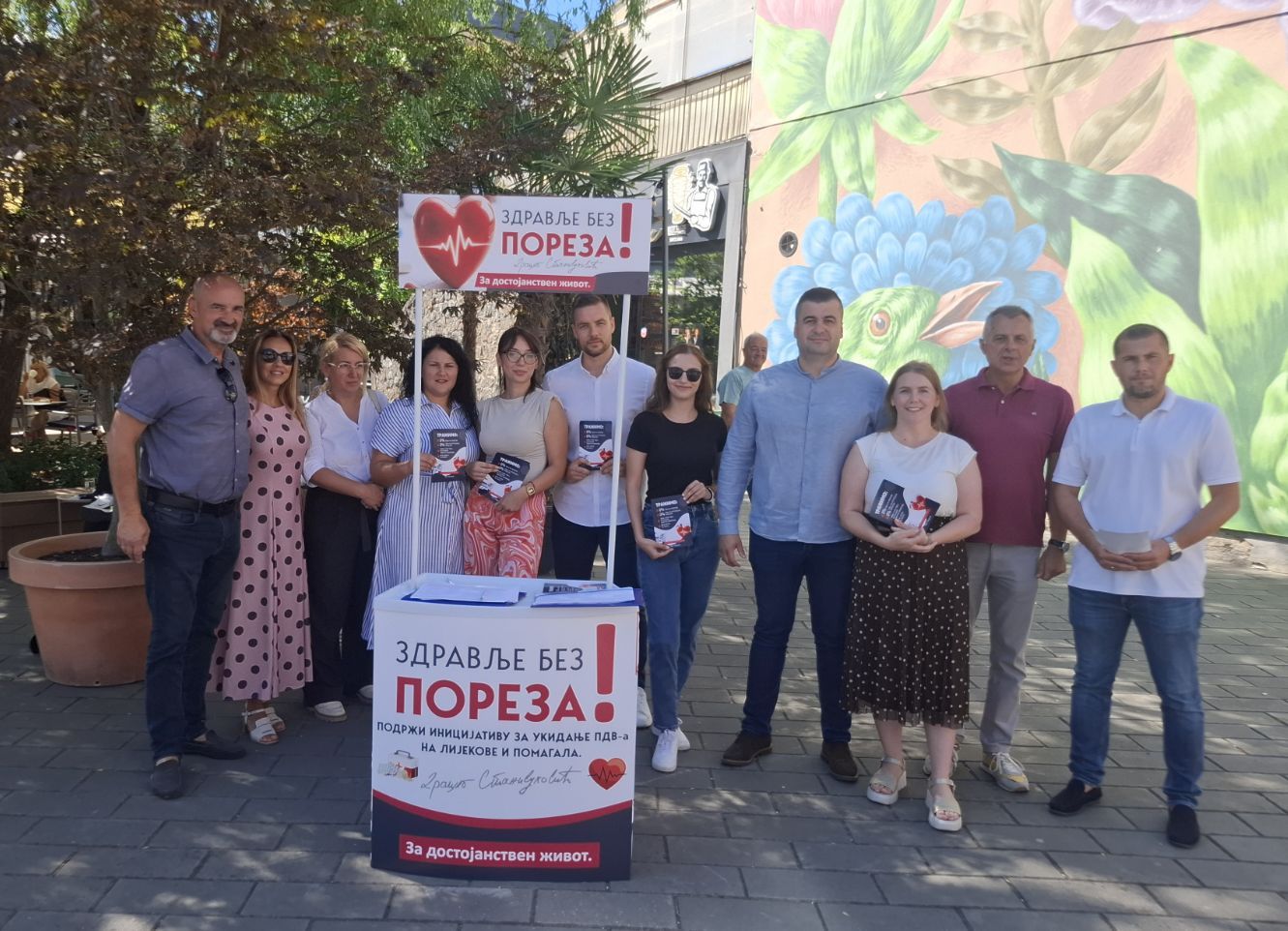 PSS u Prijedoru nastavio borbu za jeftinije lijekove: „Zdravlje bez poreza“ za lakši život građana (FOTO)