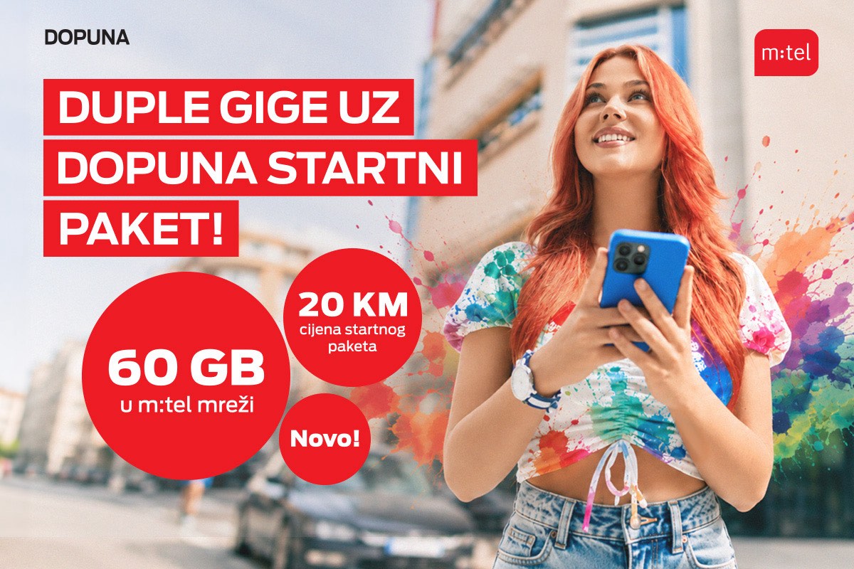 Ljeto je ljepše kada ne brojiš gigabajte: Duple gige uz Dopuna Start paket