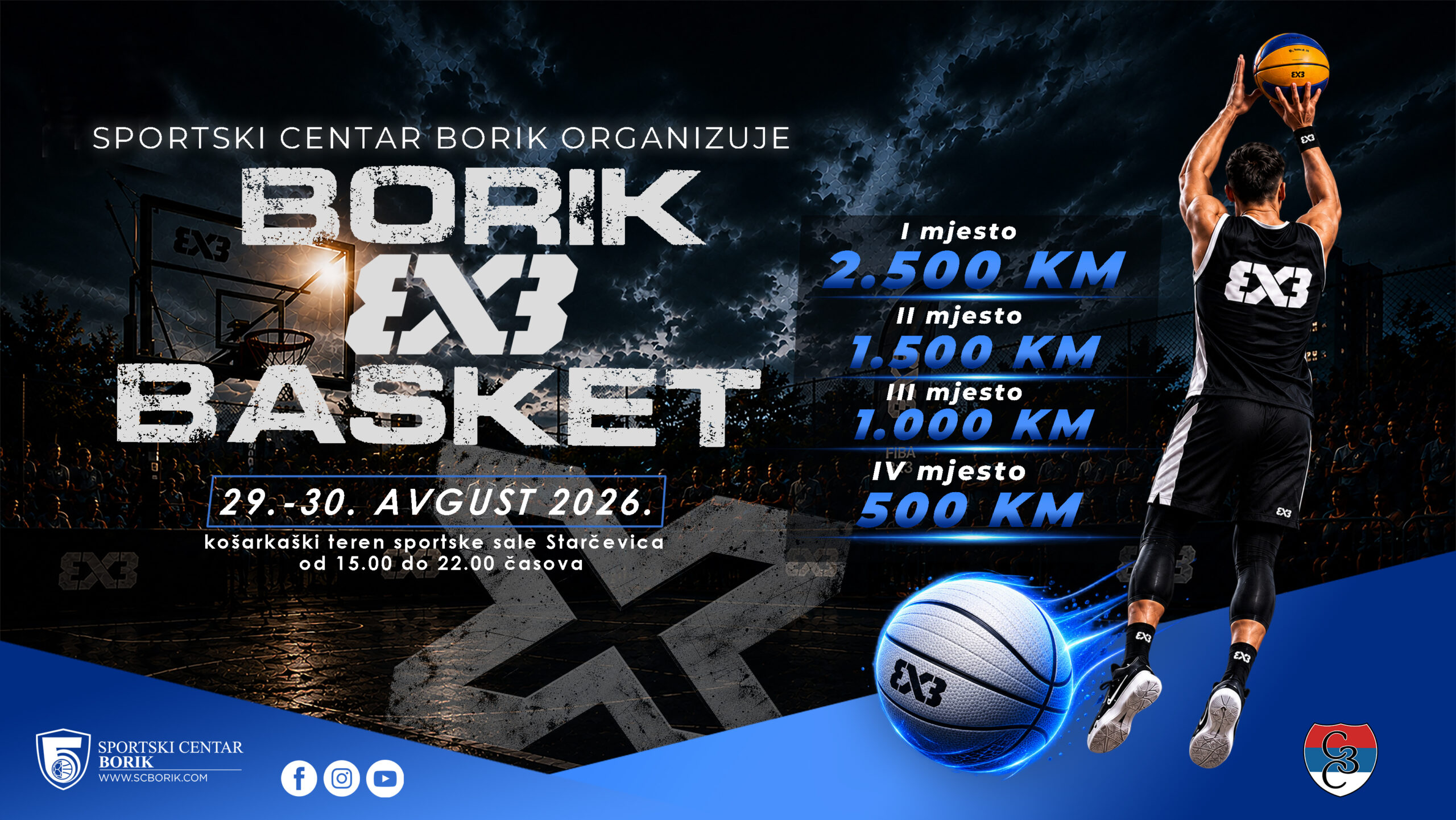 Borik basket 3×3: Peto izdanje donosi dva dana košarke uz bogat nagradni fond
