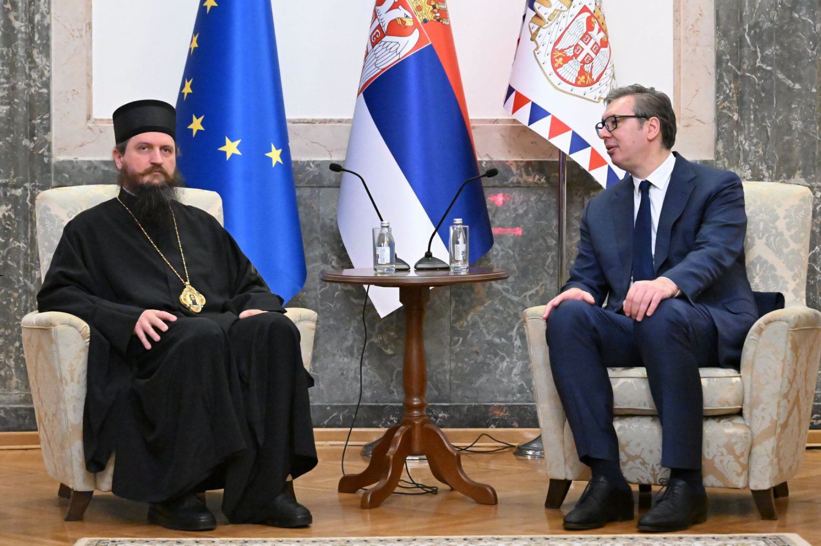 VUČIĆ NA ILINDAN U MANASTIRU RMANJ: Susret sa vladikom Sergijem i Dodikom povodom velikog praznika