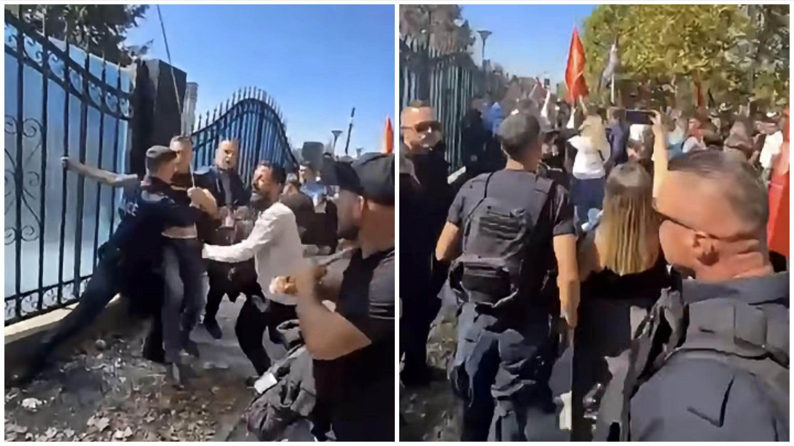 Haos u Prištini: Demonstranti probili zaštitnu ogradu ispred EULEX-a